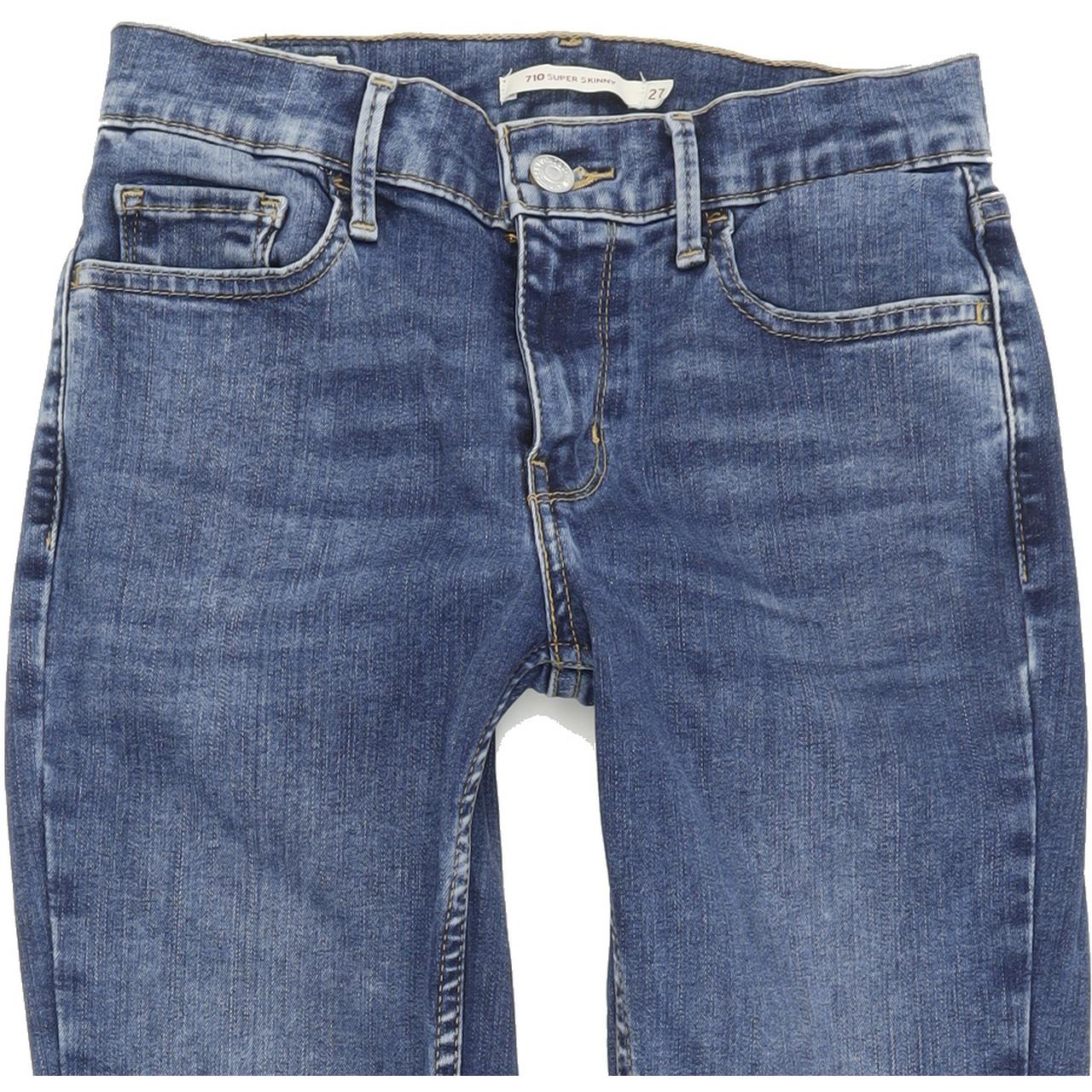 Levi's 710 Women Blue Skinny Slim Stretch Jeans W27 L30