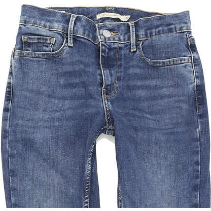 Levi's 710 Women Blue Skinny Slim Stretch Jeans W27 L30