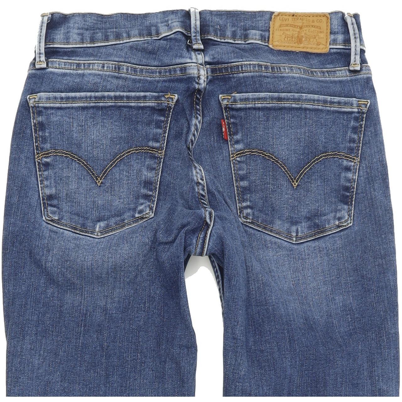 Levi's 710 Women Blue Skinny Slim Stretch Jeans W27 L30