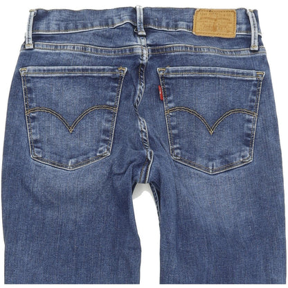 Levi's 710 Women Blue Skinny Slim Stretch Jeans W27 L30