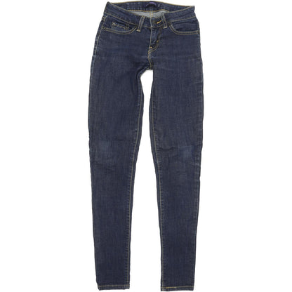 Levi's 535 Women Blue Straight Slim Jegging Stretch Jeans W24 L30