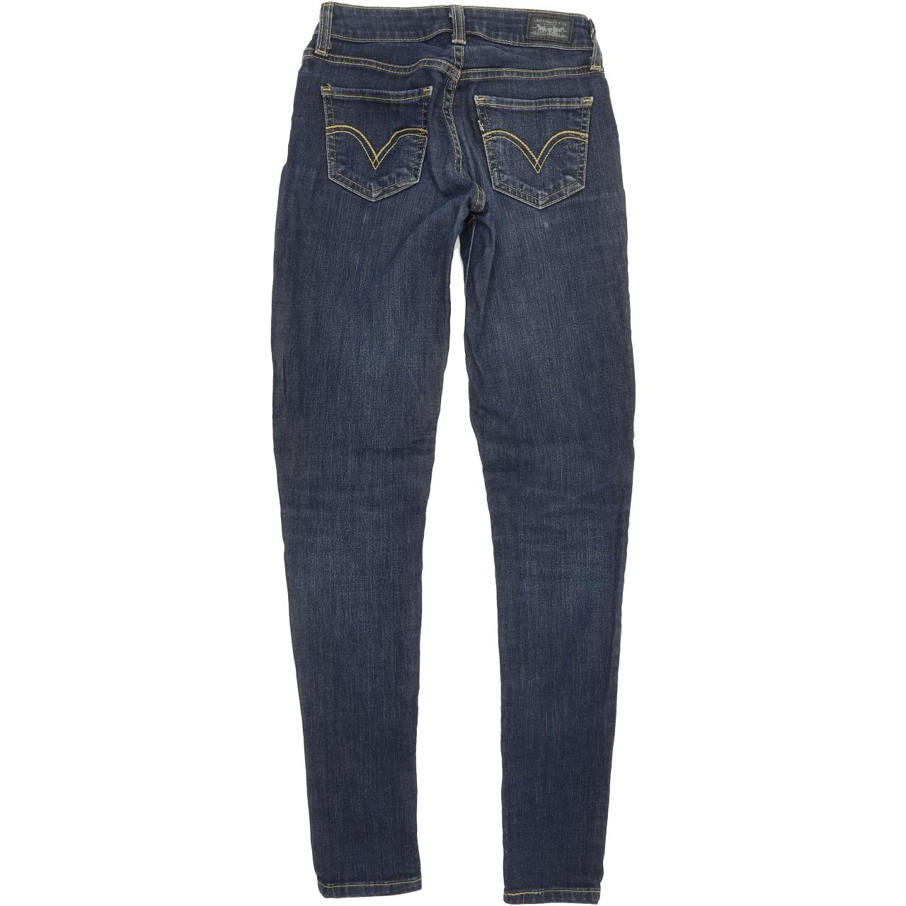 Levi's 535 Women Blue Straight Slim Jegging Stretch Jeans W24 L30