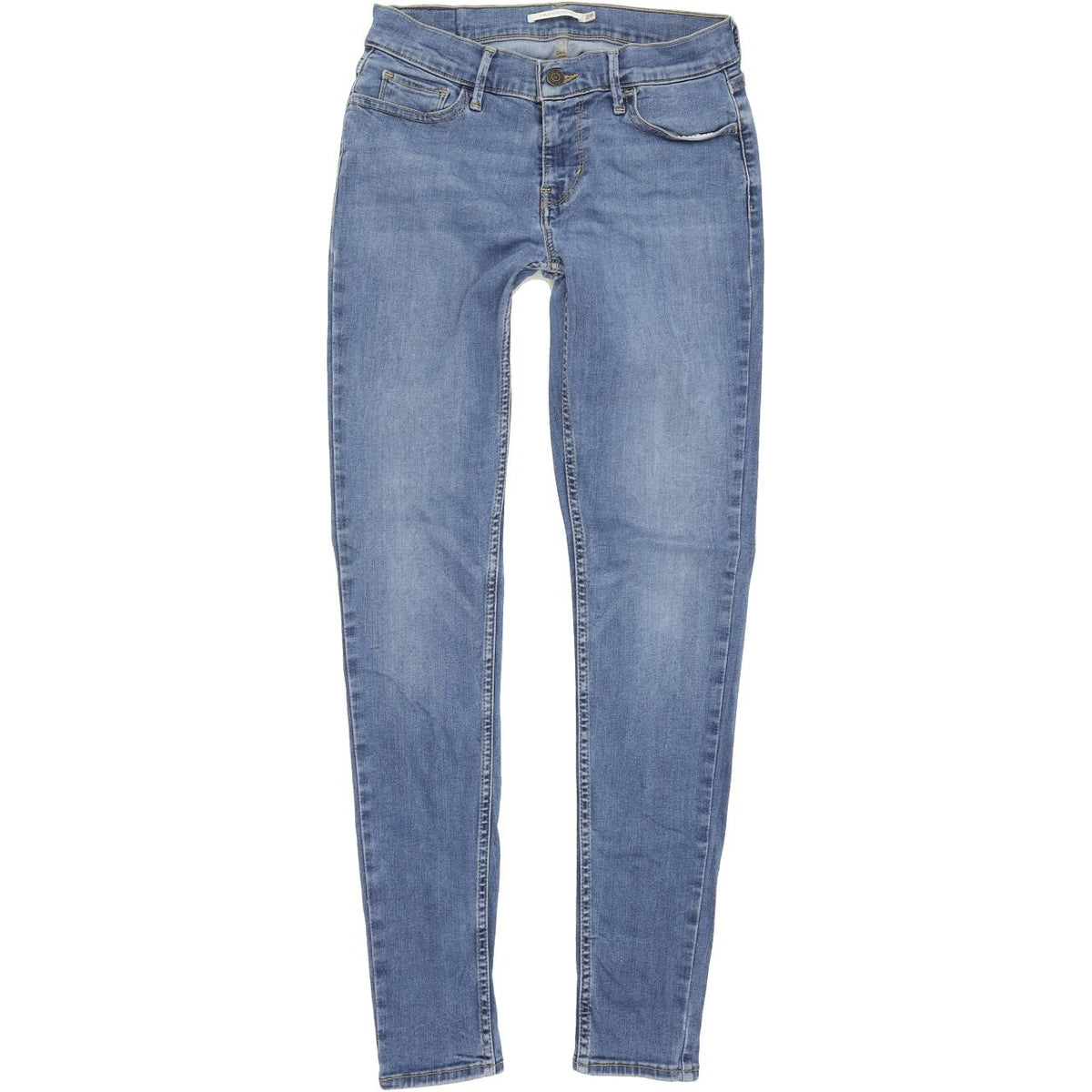 Levi's 710 Super Women Blue Skinny Slim Stretch Jeans W28 L30