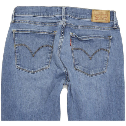 Levi's 710 Super Women Blue Skinny Slim Stretch Jeans W28 L30