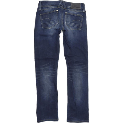 G-Star Lynn Women Blue Straight Regular Stretch Jeans W26 L30