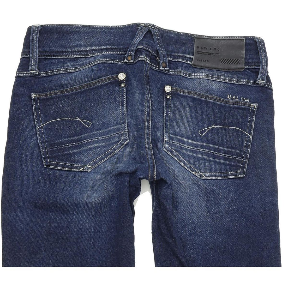 G-Star Lynn Women Blue Straight Regular Stretch Jeans W26 L30