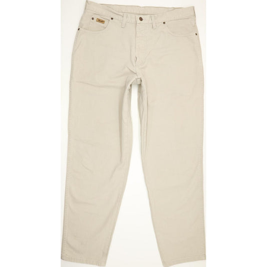Wrangler Utah Men Beige Straight Regular Jeans W38 L34