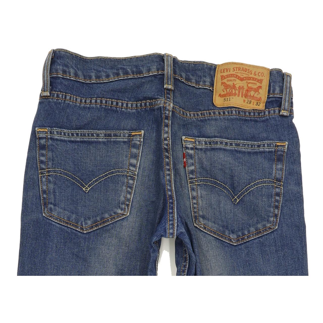 Levi's 511 Men Blue Straight Slim Jeans W28 L31
