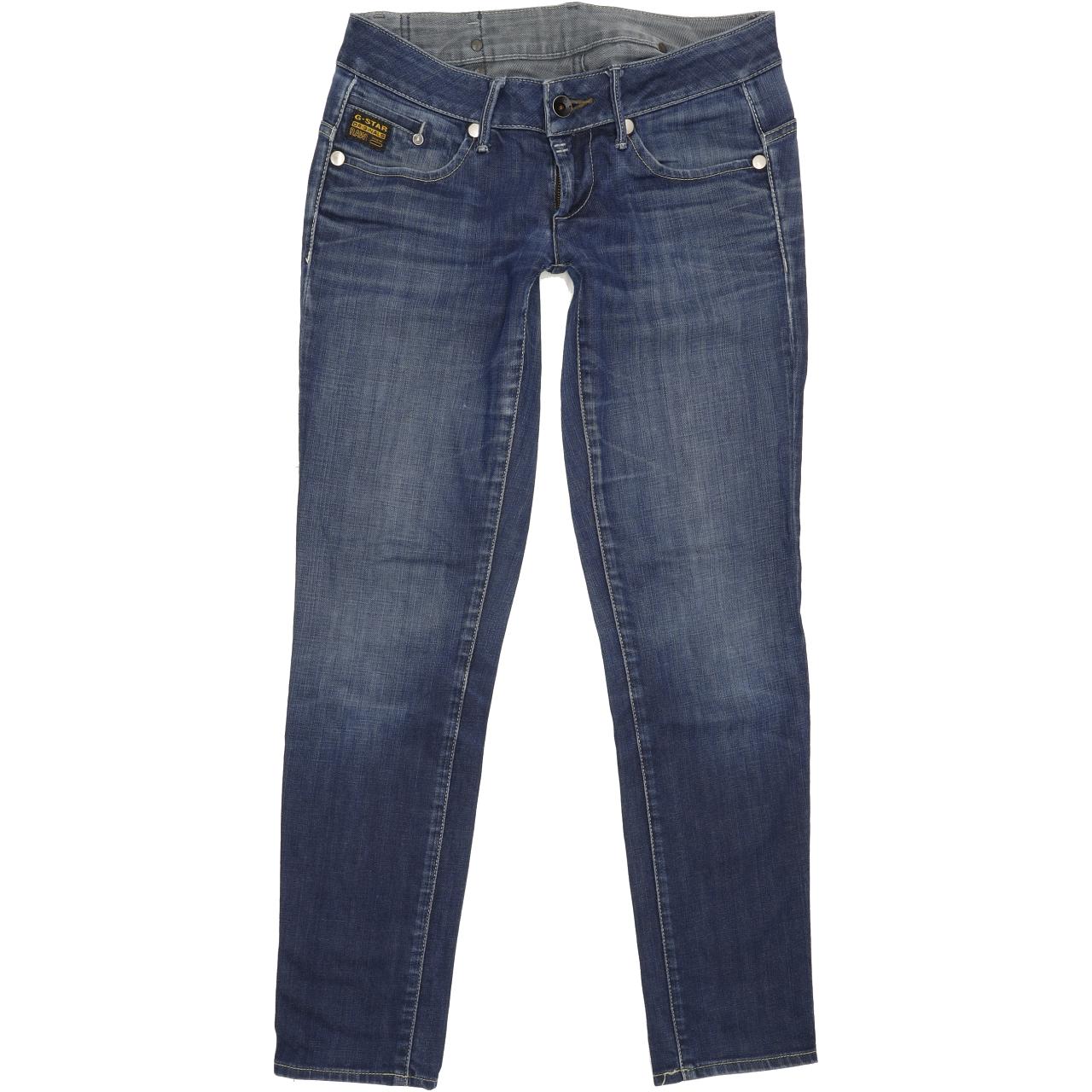 G-Star Midge Women Blue Straight Slim Stretch Jeans W28 L29