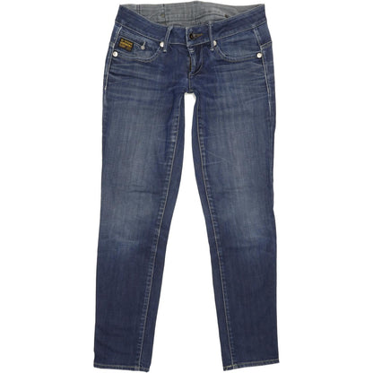 G-Star Midge Women Blue Straight Slim Stretch Jeans W28 L29