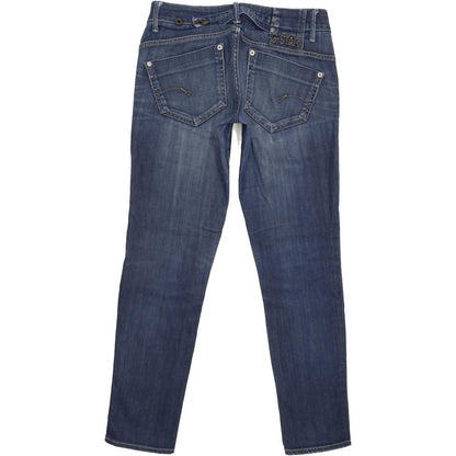 G-Star Midge Women Blue Straight Slim Stretch Jeans W28 L29