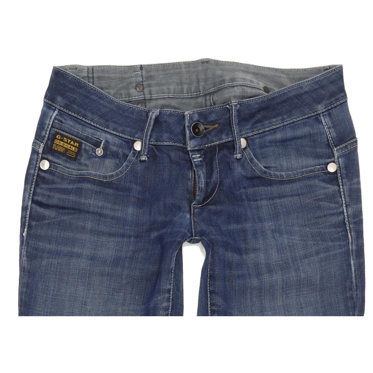 G-Star Midge Women Blue Straight Slim Stretch Jeans W28 L29