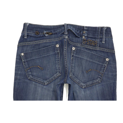 G-Star Midge Women Blue Straight Slim Stretch Jeans W28 L29