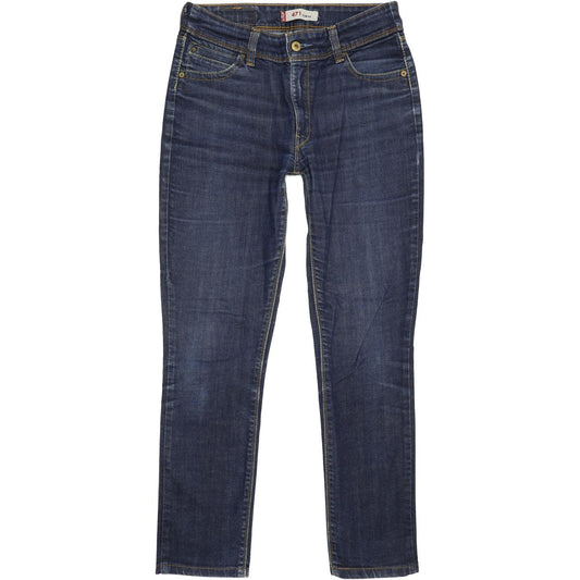 Levi's 471 Women Blue Straight Slim Stretch Jeans W31 L29