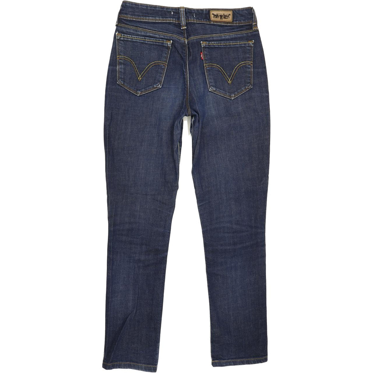 Levi's 471 Women Blue Straight Slim Stretch Jeans W31 L29