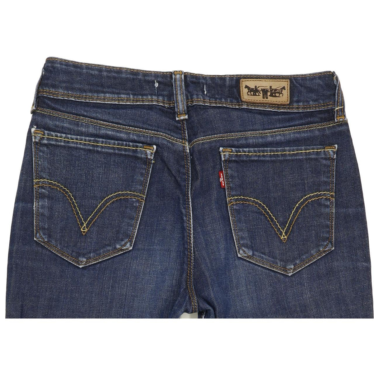 Levi's 471 Women Blue Straight Slim Stretch Jeans W31 L29