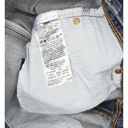 Levi's 471 Women Blue Straight Slim Stretch Jeans W31 L29