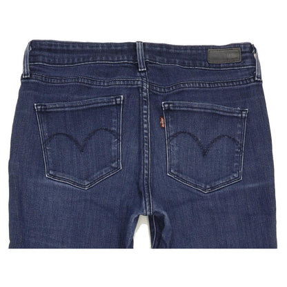 Levi's Demi Curve Women Blue Straight Slim Stretch Jeans W28 L32