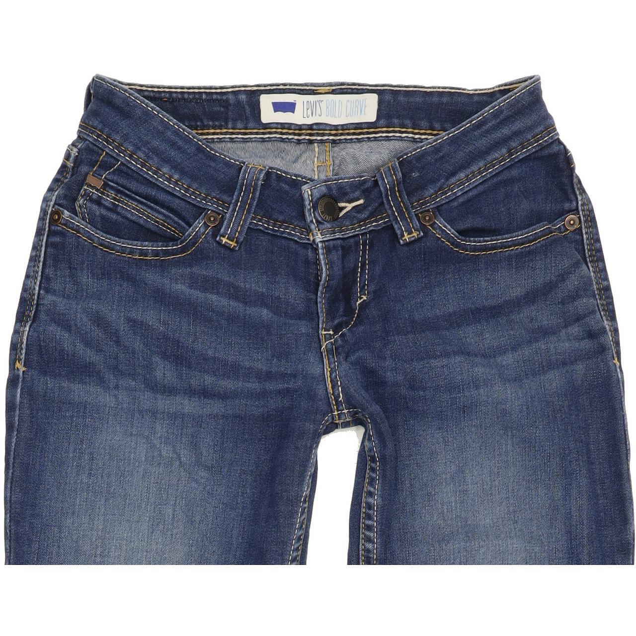 Levi's Bold Curve Women Blue Skinny Slim Stretch Jeans W24 L26