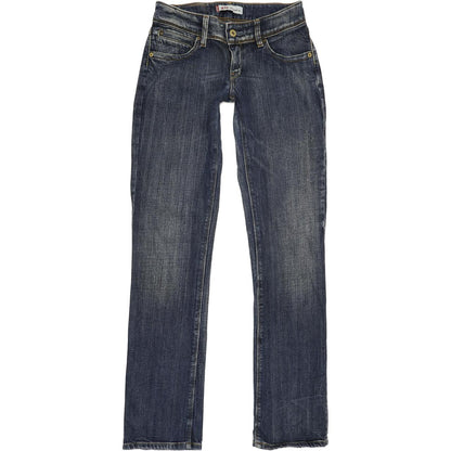 Levi's 470 Women Blue Straight Slim Stretch Jeans W27 L33