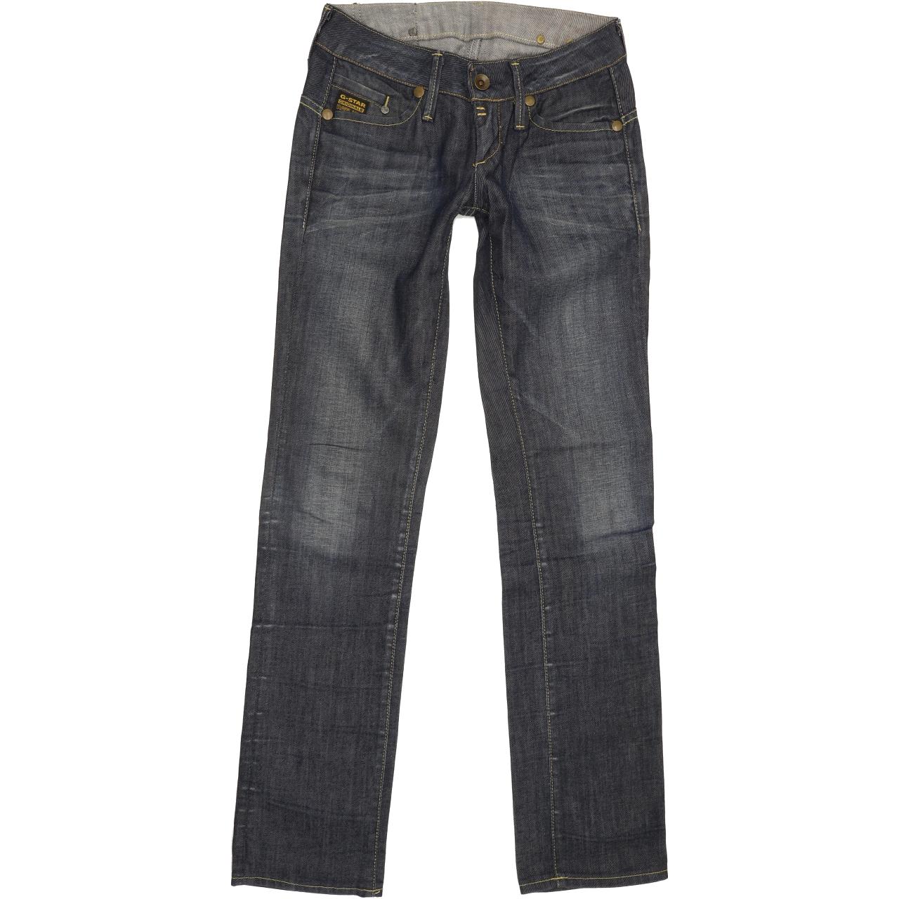 G-Star Midge Women Blue Straight Slim Stretch Jeans W25 L32
