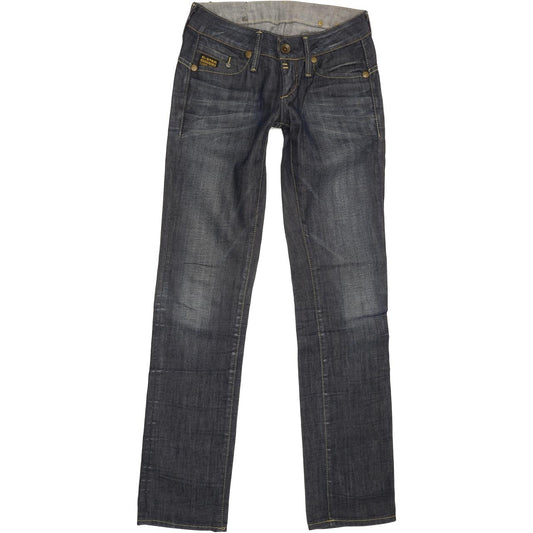 G-Star Midge Women Blue Straight Slim Stretch Jeans W25 L32