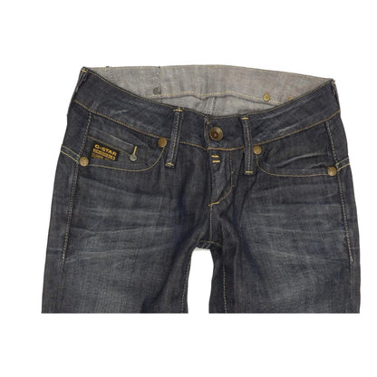 G-Star Midge Women Blue Straight Slim Stretch Jeans W25 L32