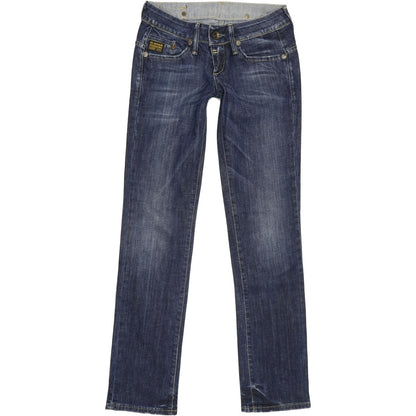 G-Star Midge Women Blue Straight Slim Stretch Jeans W26 L31