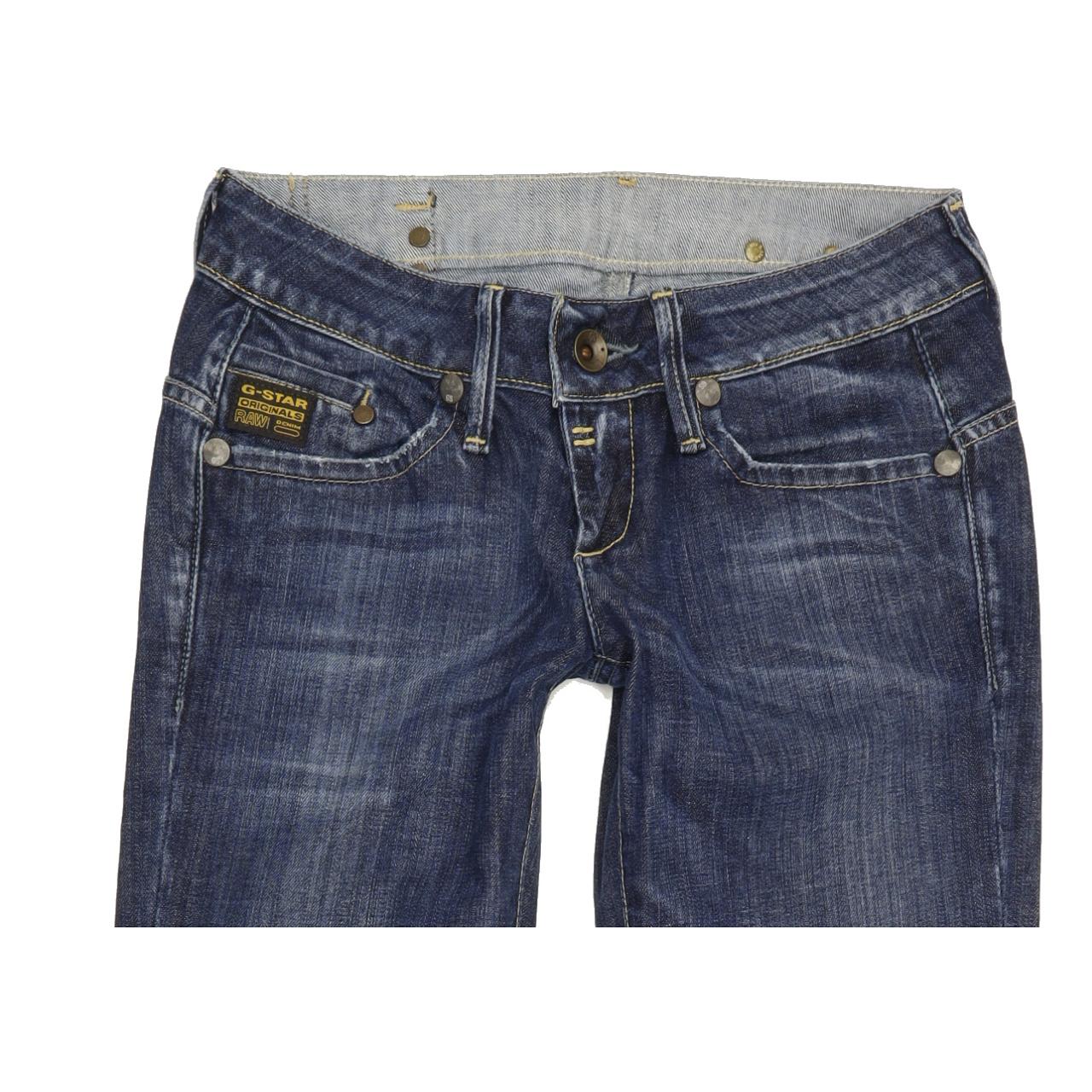 G-Star Midge Women Blue Straight Slim Stretch Jeans W26 L31