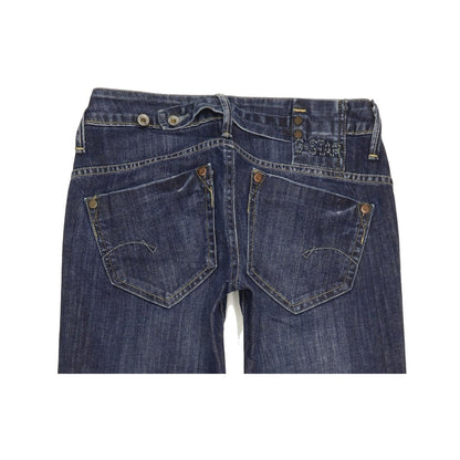 G-Star Midge Women Blue Straight Slim Stretch Jeans W26 L31