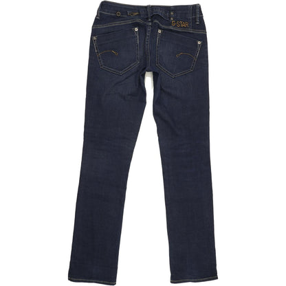 G-Star Midge Women Blue Straight Slim Stretch Jeans W26 L32