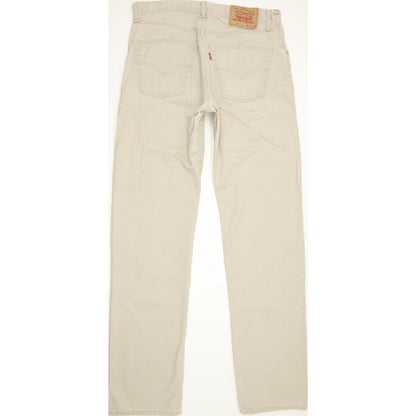 Levi's 551 Men Beige Straight Regular Jeans W33 L35