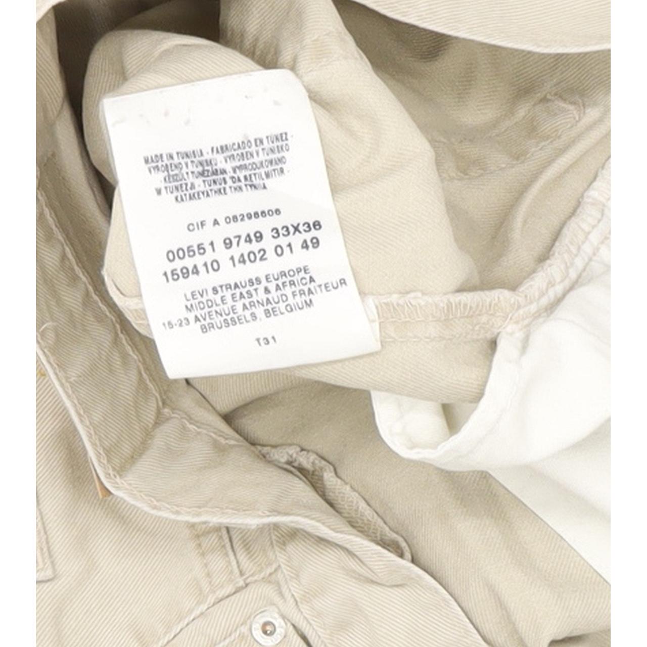Levi's 551 Men Beige Straight Regular Jeans W33 L35