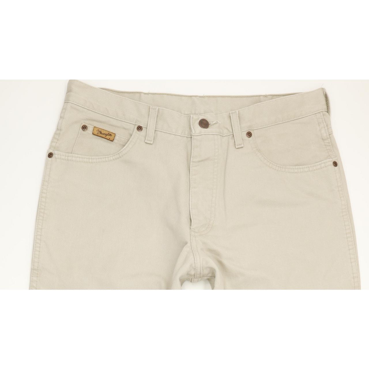 Wrangler Utah Men Beige Straight Regular Jeans W34 L33