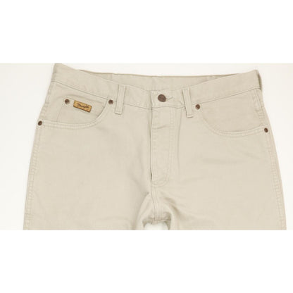 Wrangler Utah Men Beige Straight Regular Jeans W34 L33