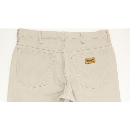 Wrangler Utah Men Beige Straight Regular Jeans W34 L33