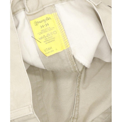 Wrangler Utah Men Beige Straight Regular Jeans W34 L33