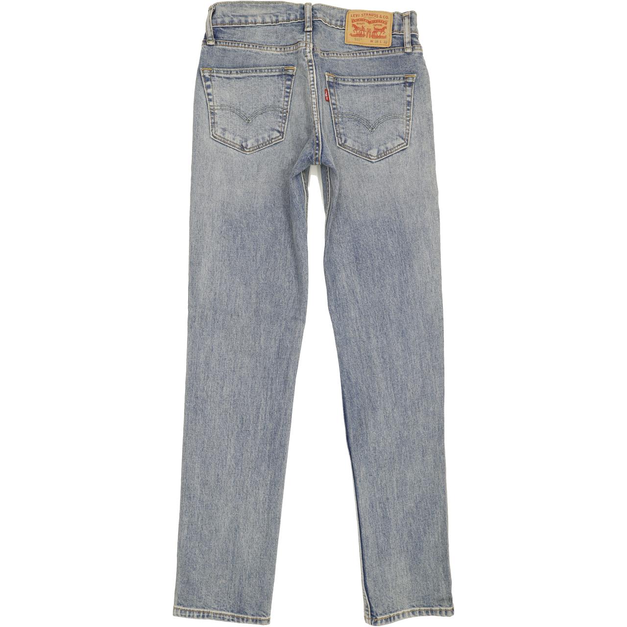 Levi's 511 Men Blue Straight Slim Stretch Jeans W28 L32