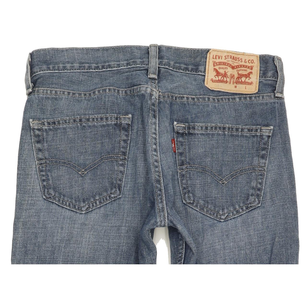 Levi's 511 Men Blue Straight Slim Jeans W30 L29