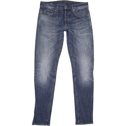 G-Star 3301 Men Blue Straight Slim Stretch Jeans W31 L34