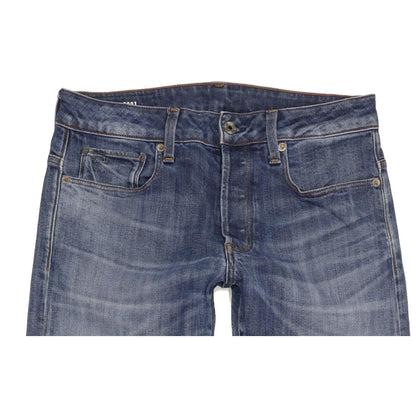 G-Star 3301 Men Blue Straight Slim Stretch Jeans W31 L34