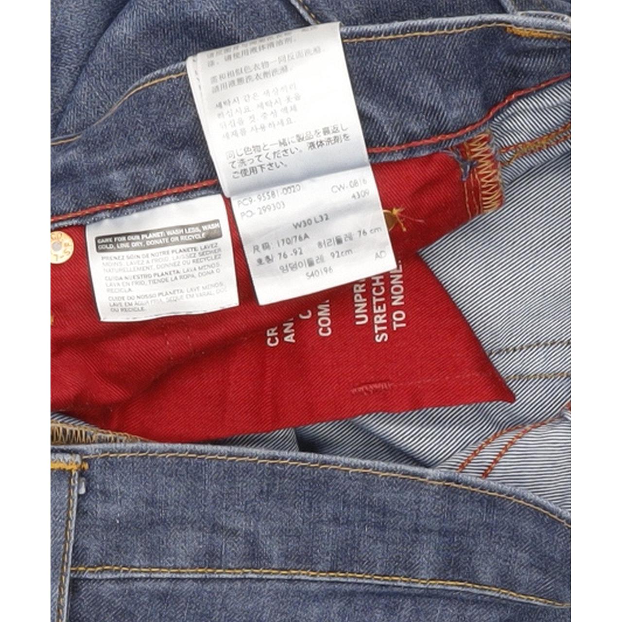 Levi's 511 Men Blue Straight Slim Stretch Jeans W30 L32