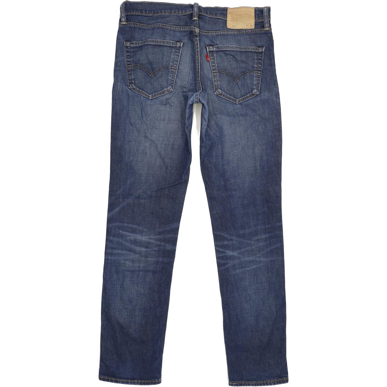 Levi's 511 Men Blue Straight Slim Stretch Jeans W32 L32