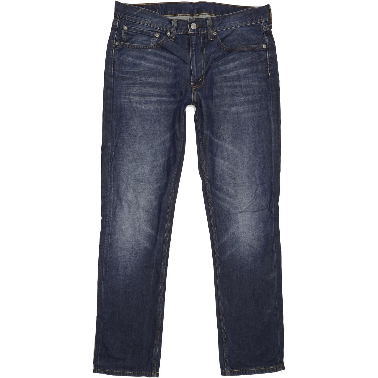 Levi's 511 Men Blue Straight Slim Jeans W34 L32