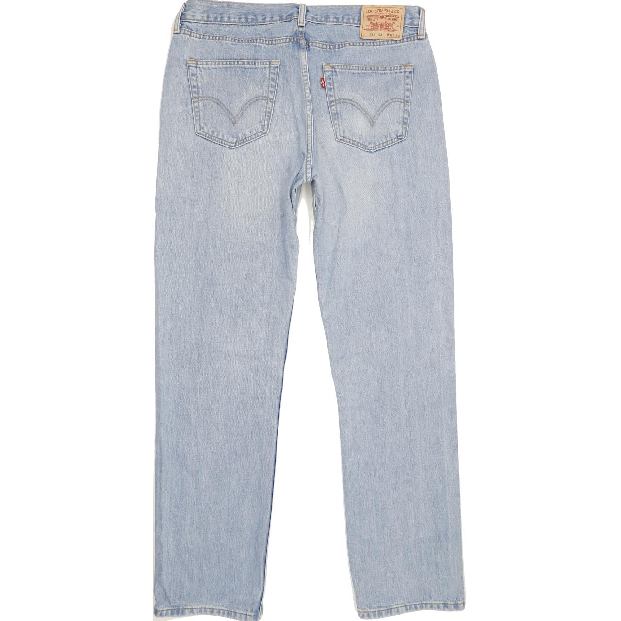 Levi's 751 Men Blue Straight Regular Jeans W38 L34