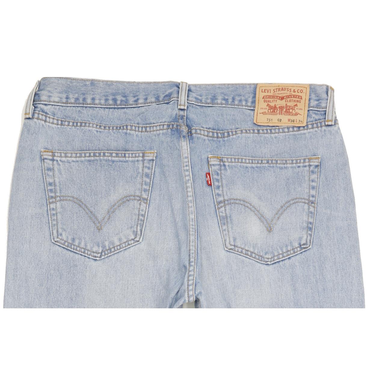 Levi's 751 Men Blue Straight Regular Jeans W38 L34
