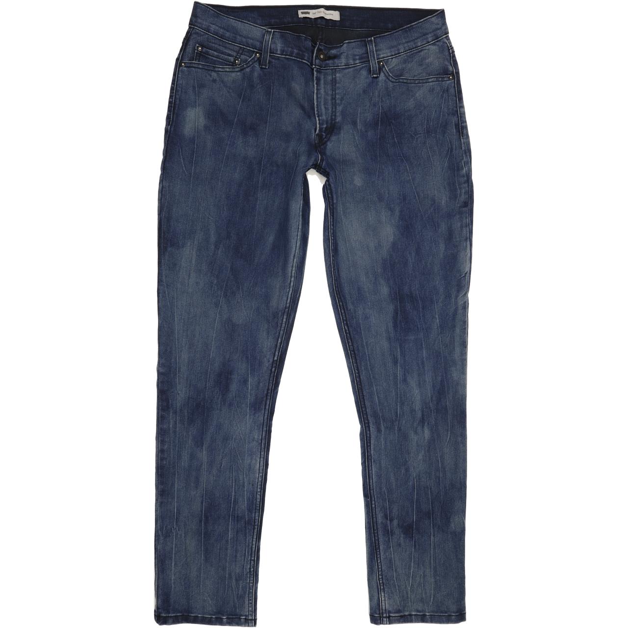 Levi's 524 Women Blue Straight Slim Stretch Jeans W32 L32