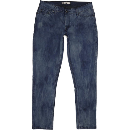 Levi's 524 Women Blue Straight Slim Stretch Jeans W32 L32