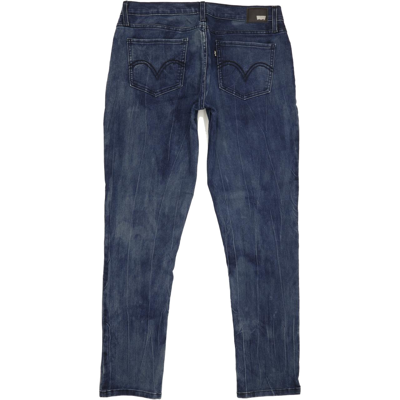 Levi's 524 Women Blue Straight Slim Stretch Jeans W32 L32