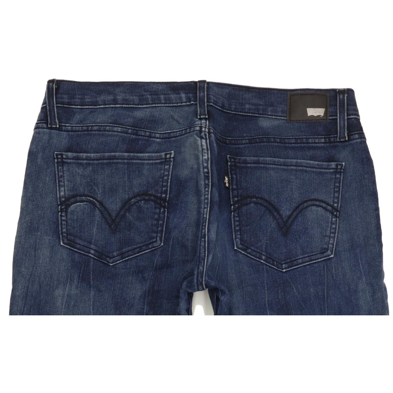 Levi's 524 Women Blue Straight Slim Stretch Jeans W32 L32